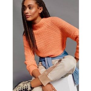 By Anthropologie Bia Mock Neck Tunic Sweater
